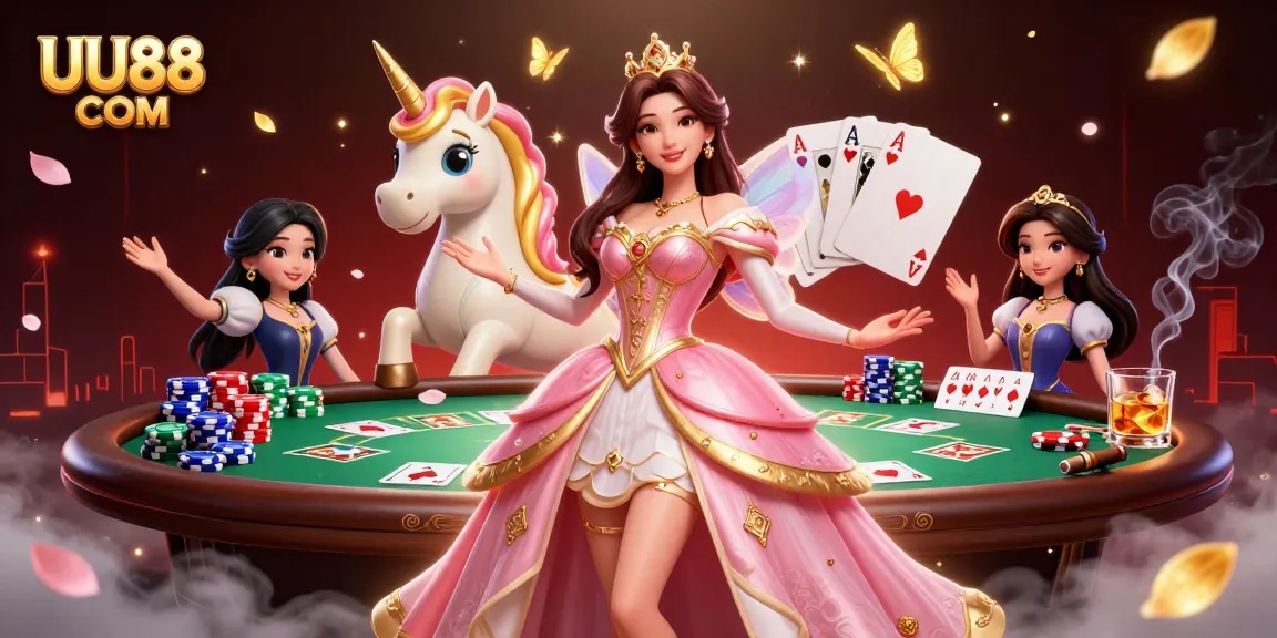 Experience thrilling gameplay at UU88 COM with a glamorous casino atmosphere illustrated in 3D.