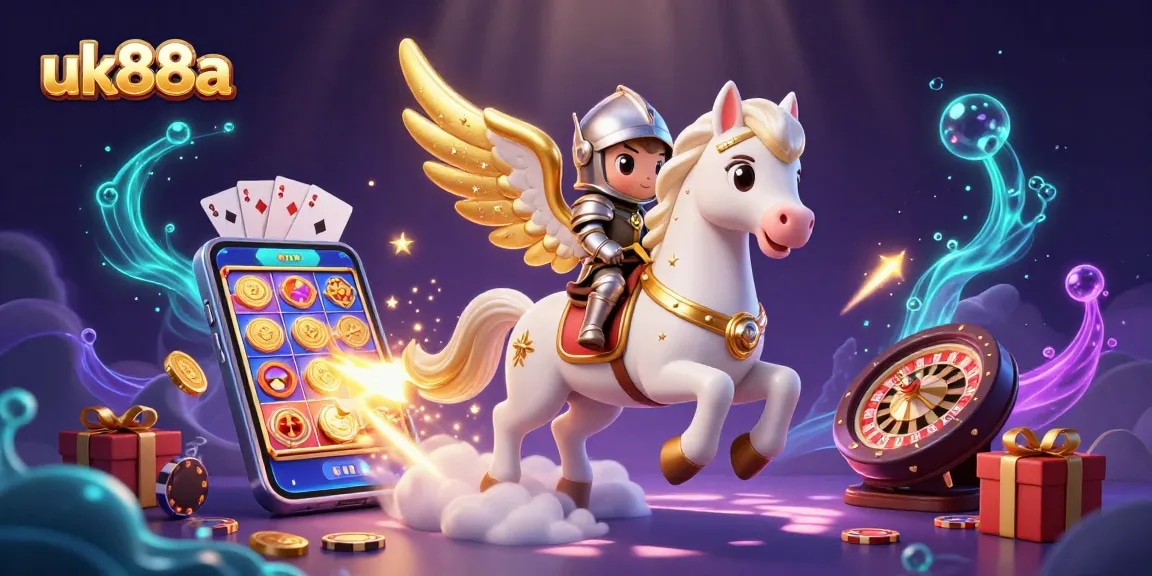 Experience thrilling gameplay with uk88a featuring a celestial horse and dynamic gaming elements.