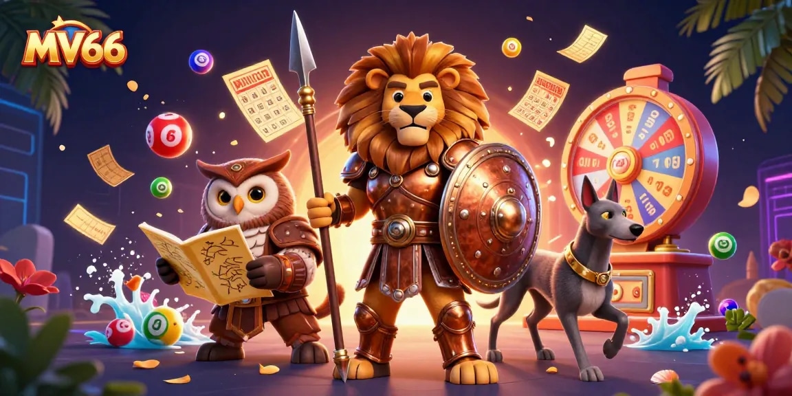 Experience the excitement of MV66 casino with action-packed characters and dynamic gambling elements.