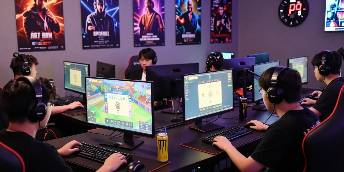 Players enjoying competitive gaming at https://sv88m7.com with colorful screens and lively atmosphere