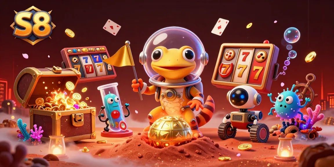 S8 engages players with exciting slots and a vibrant casino experience under Martian skies.