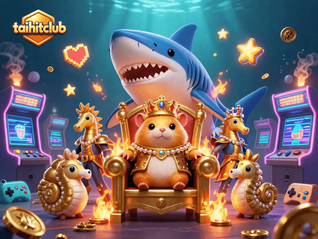 Experience thrilling action at taihitclub with our vibrant, dynamic casino scene illustration.