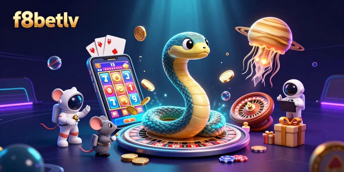 Experience the thrill of f8betlv as astronaut mice bet on a cosmic roulette wheel with vibrant casino elements.