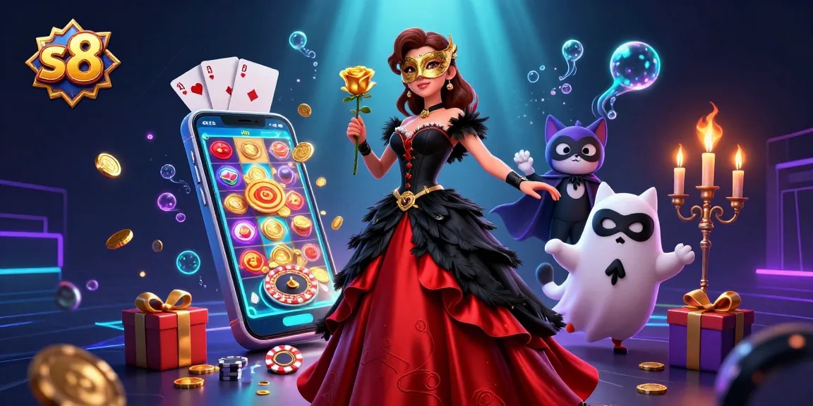 Experience thrilling wins in an immersive S8 casino scene filled with rich gaming elements.