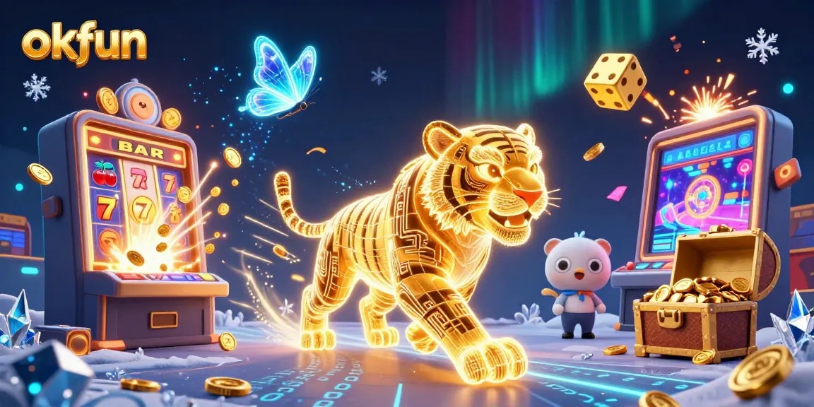 Spin the reels with okfun's exciting casino games in a vibrant digital landscape.