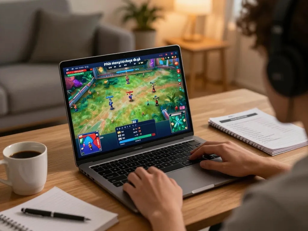 Phát sóng trực tiếp hấp dẫn của sự kiện Phát sóng trực tiếp đá gà trên màn hình laptop