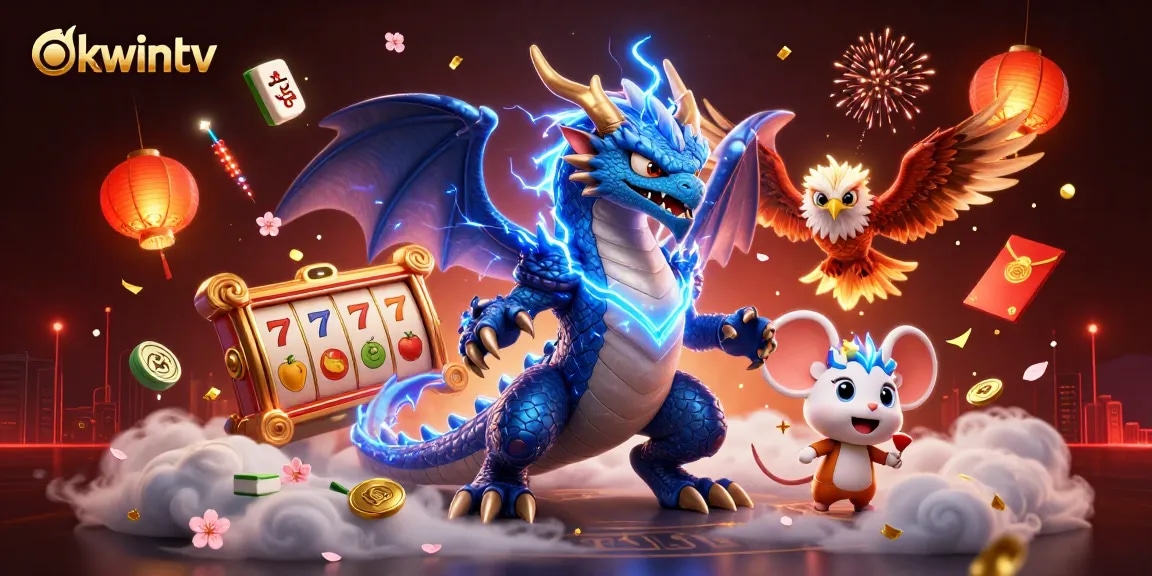 Betting with okwintv features an ultra-detailed 3D illustration showcasing exciting slots and vibrant gaming elements.