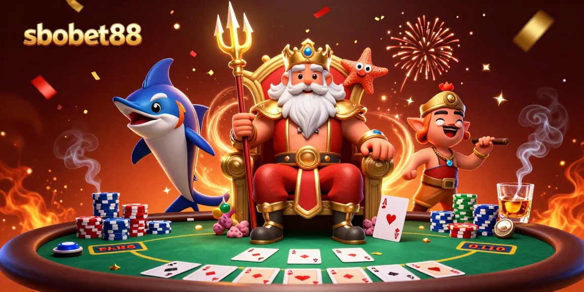 Experience thrilling sports betting with sbobet88 as Neptune oversees the grand casino.