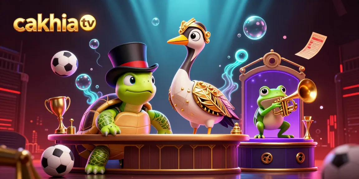 Cakhia tv showcases a dynamic scene with sports elements and characters at a bustling casino.