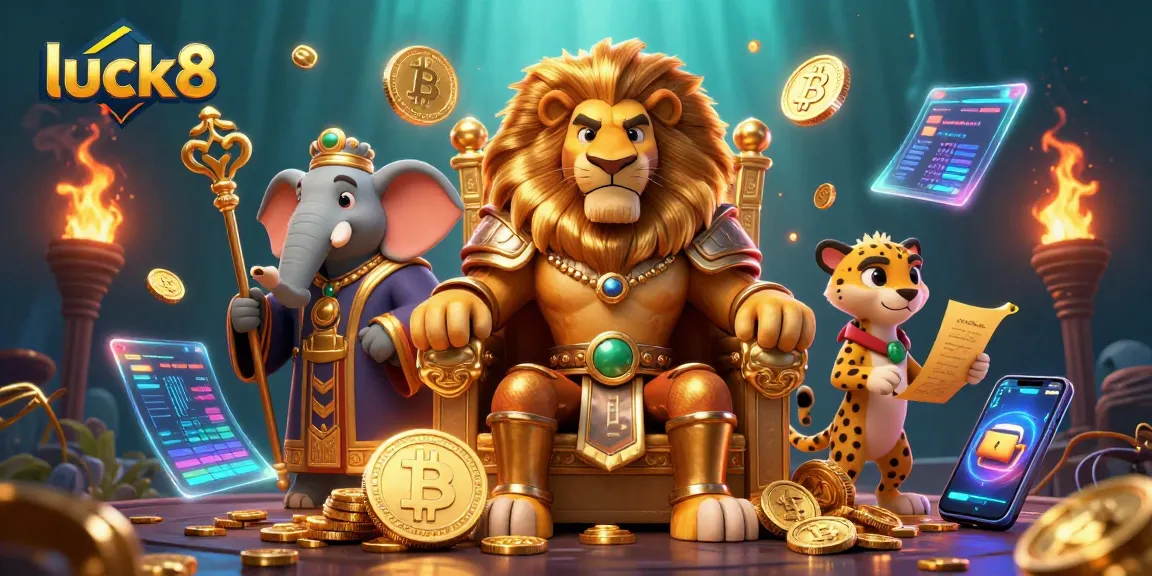 Engage in thrilling gaming at luck8 with vibrant characters and rich African theme illustration.