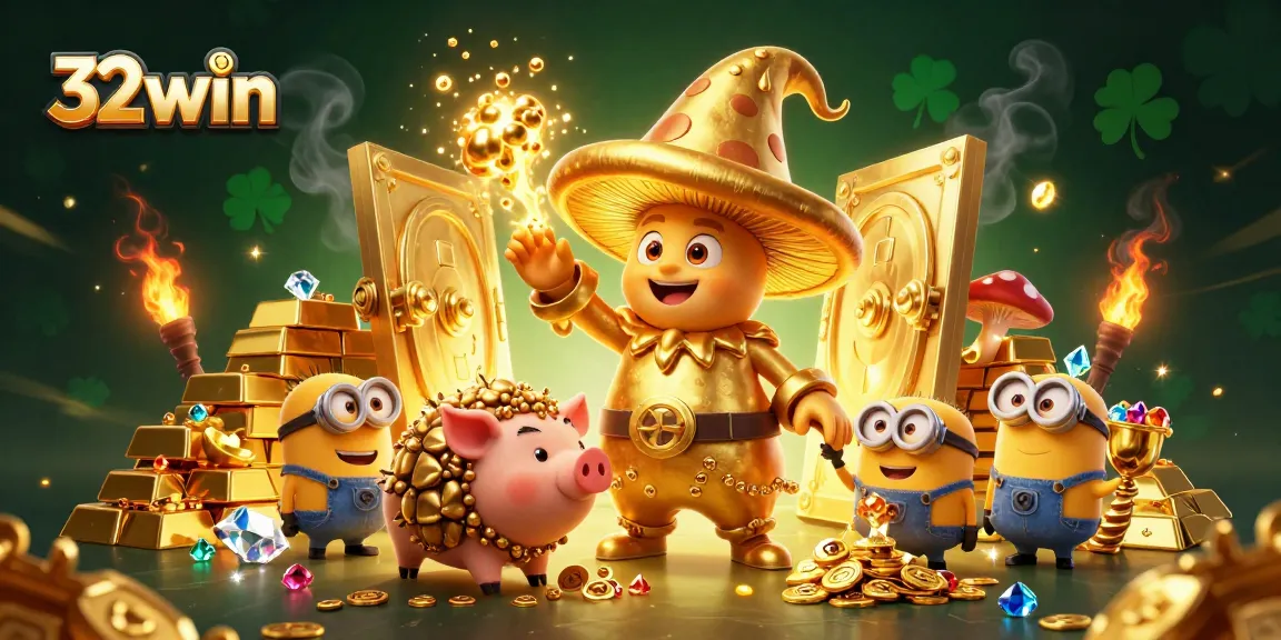 Experience the thrilling 32win world with golden treasures and magical elements.