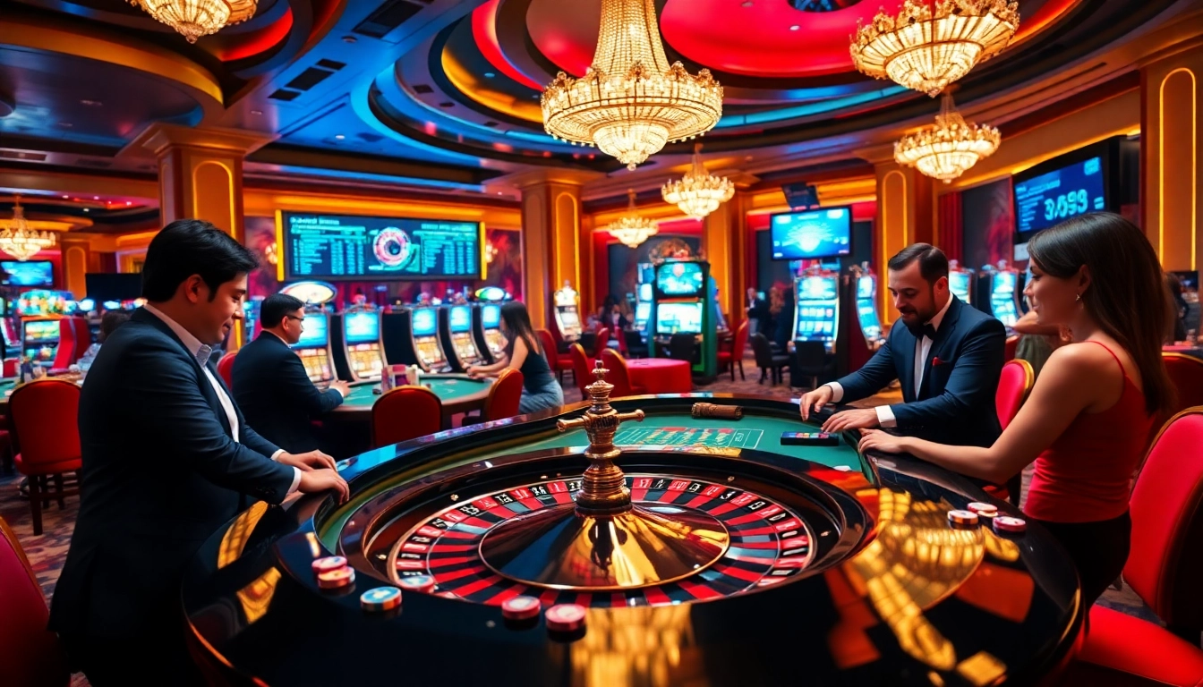 Experience gambling excitement at rr88 with thrilling roulette action in a luxurious casino setting.