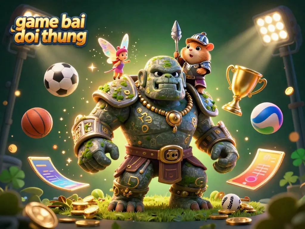 Experience the excitement of game bai doi thuong in a vibrant 3D scene with enchanting characters.
