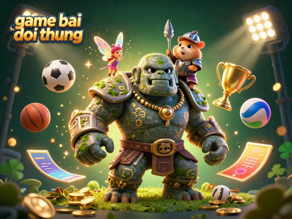 Experience the excitement of game bai doi thuong in a vibrant 3D scene with enchanting characters.
