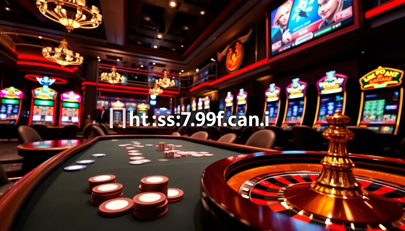 Engage in thrilling gambling moments at https://789f.fan/ with vibrant casino tables and slot machines.