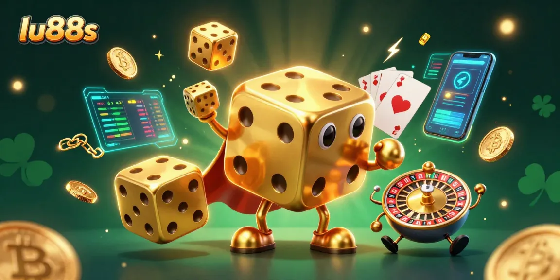 Spin the reels and win big with lu88s in this vibrant 3D casino scene!