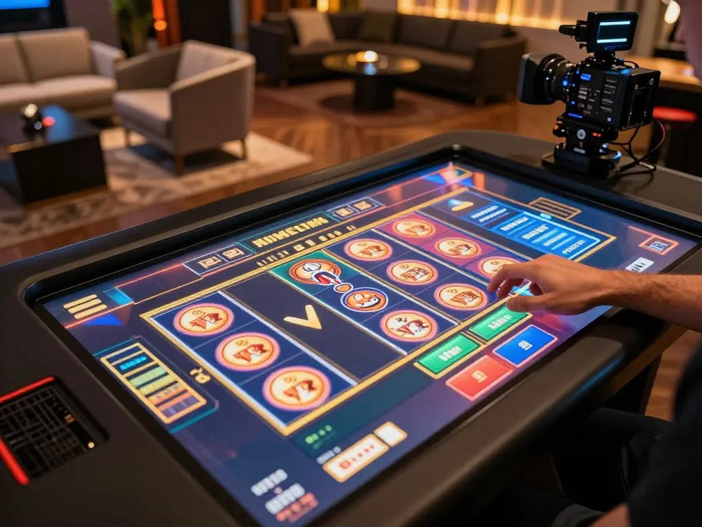 Engaging online gaming experience with lode888 app on a modern device featuring vibrant slots.