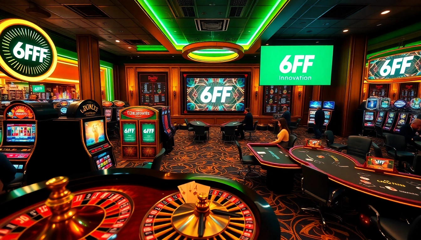 Experience thrilling gameplay at 6FF with vibrant casino tables and engaging betting action.