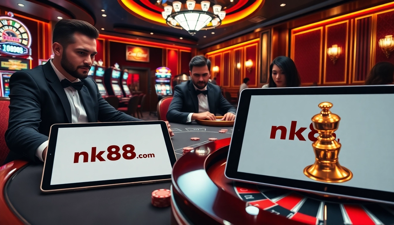 Experience high-stakes gaming at nk88.com with exciting casino tables, vibrant slots, and professional players.