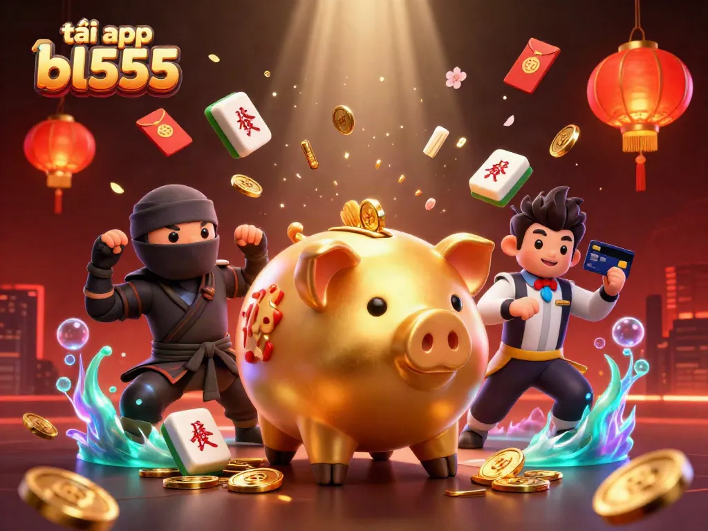 Engage with the thrilling casino atmosphere of tải app bl555, featuring dynamic characters and vibrant elements.