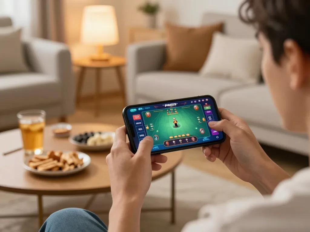 Engaging gameplay on the PH22 app as a player interacts with a live dealer, showcasing online casino excitement
