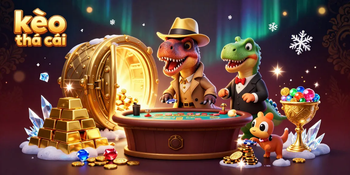 Play kèo nhà cái with a cartoon velociraptor and stegosaurus at a dynamic blackjack table