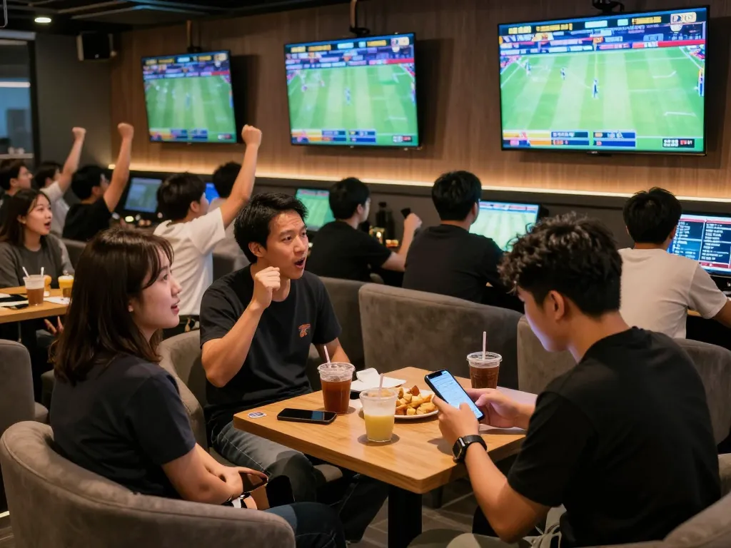 Place your bets on kèo nhà cái 88 in a lively sports betting lounge with enthusiastic fans.