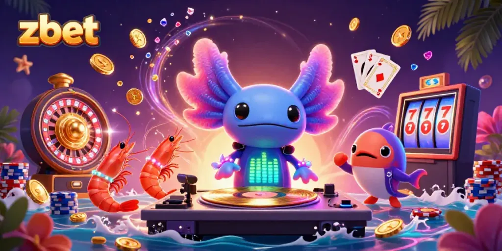 Join the action at zbet with this vibrant 3D casino scene featuring exciting gaming elements.