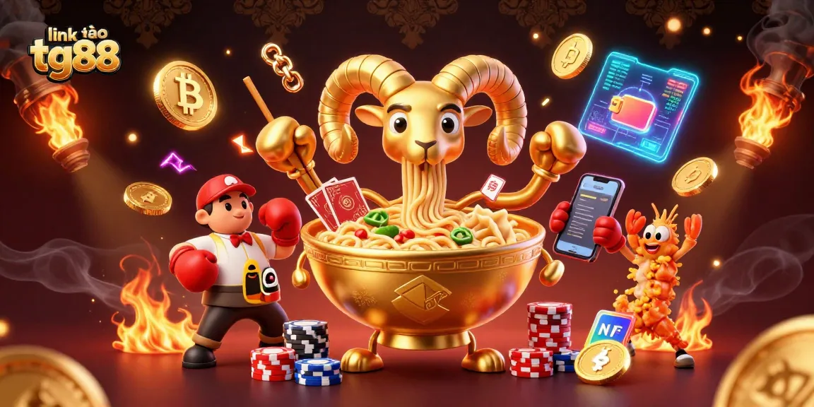 Engage with the dynamic gaming atmosphere at link vào tg88 featuring iconic casino elements and playful characters.