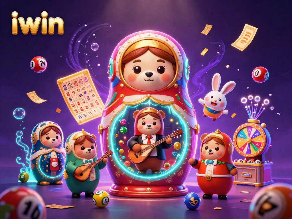 Experience iwin’s vibrant casino journey with dancing bears and lottery excitement!
