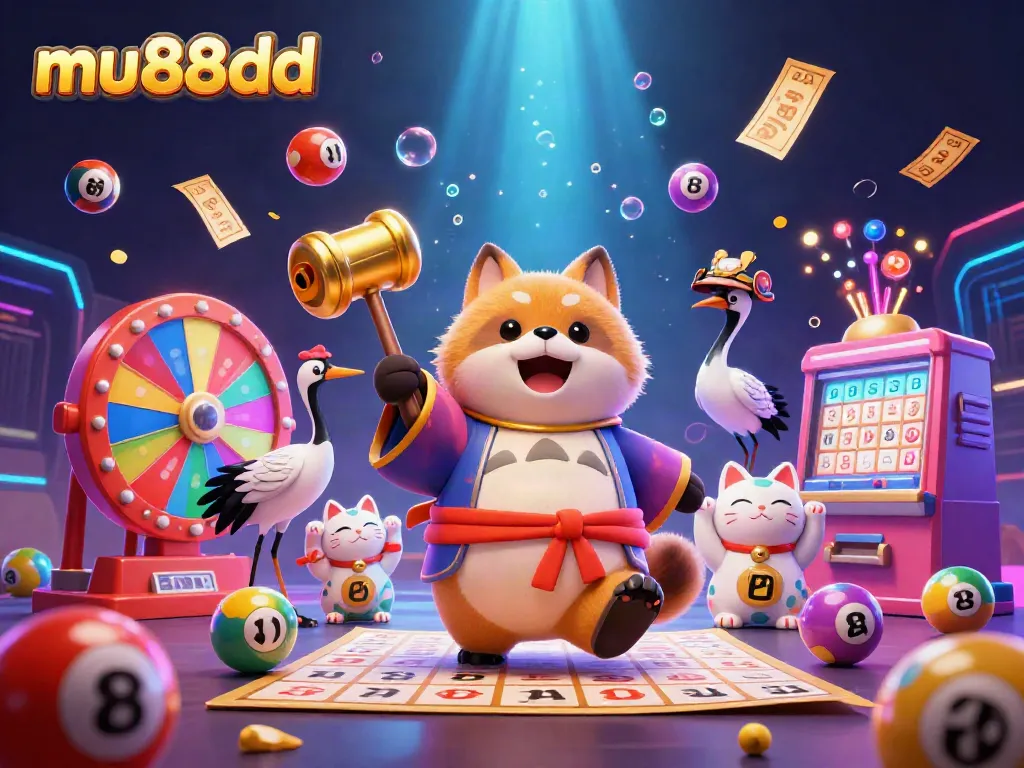 Win exciting prizes at mu88dd with lively 3D characters and dynamic lottery themes.