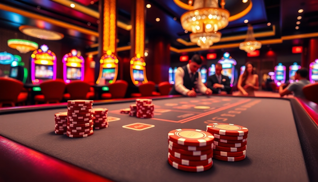 Engage with high-stakes poker at a luxurious casino table while exploring Link VIN88 for premium betting.